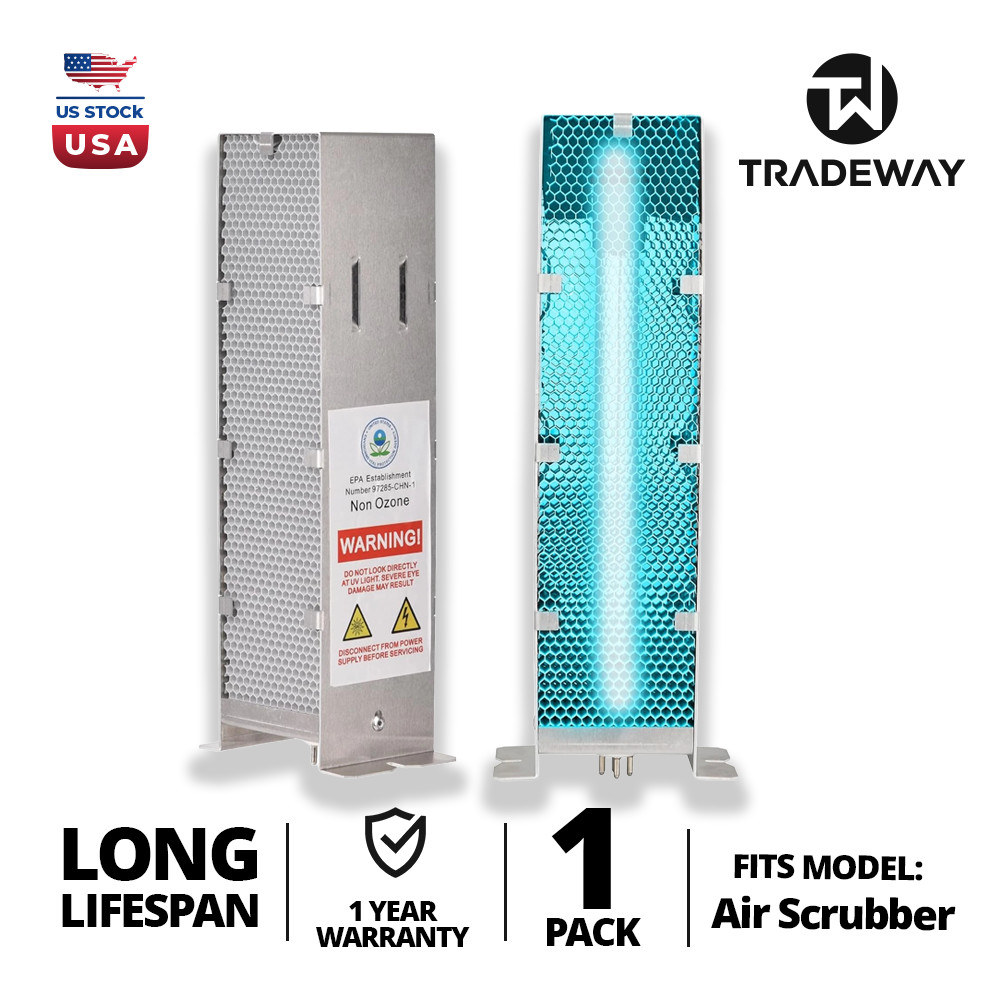 Air Scrubber Replacement Cell PCO 9 Inch UV Bulb HVAC Air Purifier Alternative
