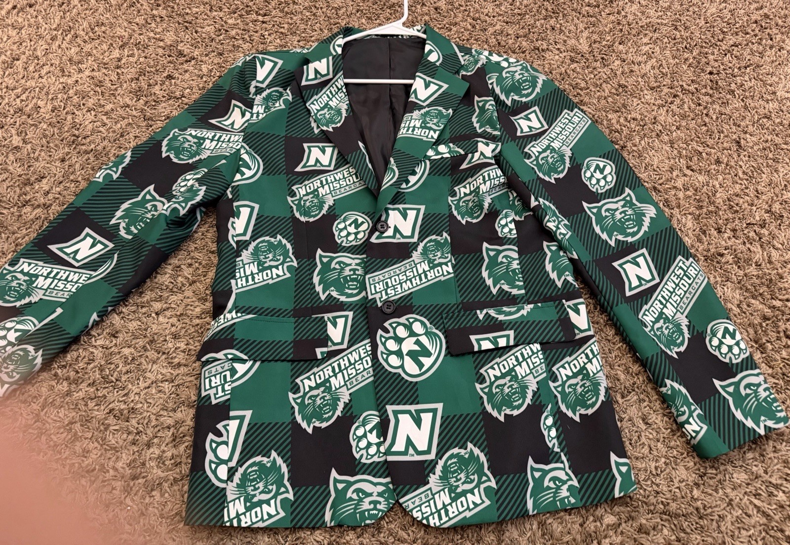 Northwestern Missouri State Bearcats Suit Green Jacket Men’s Size Medium