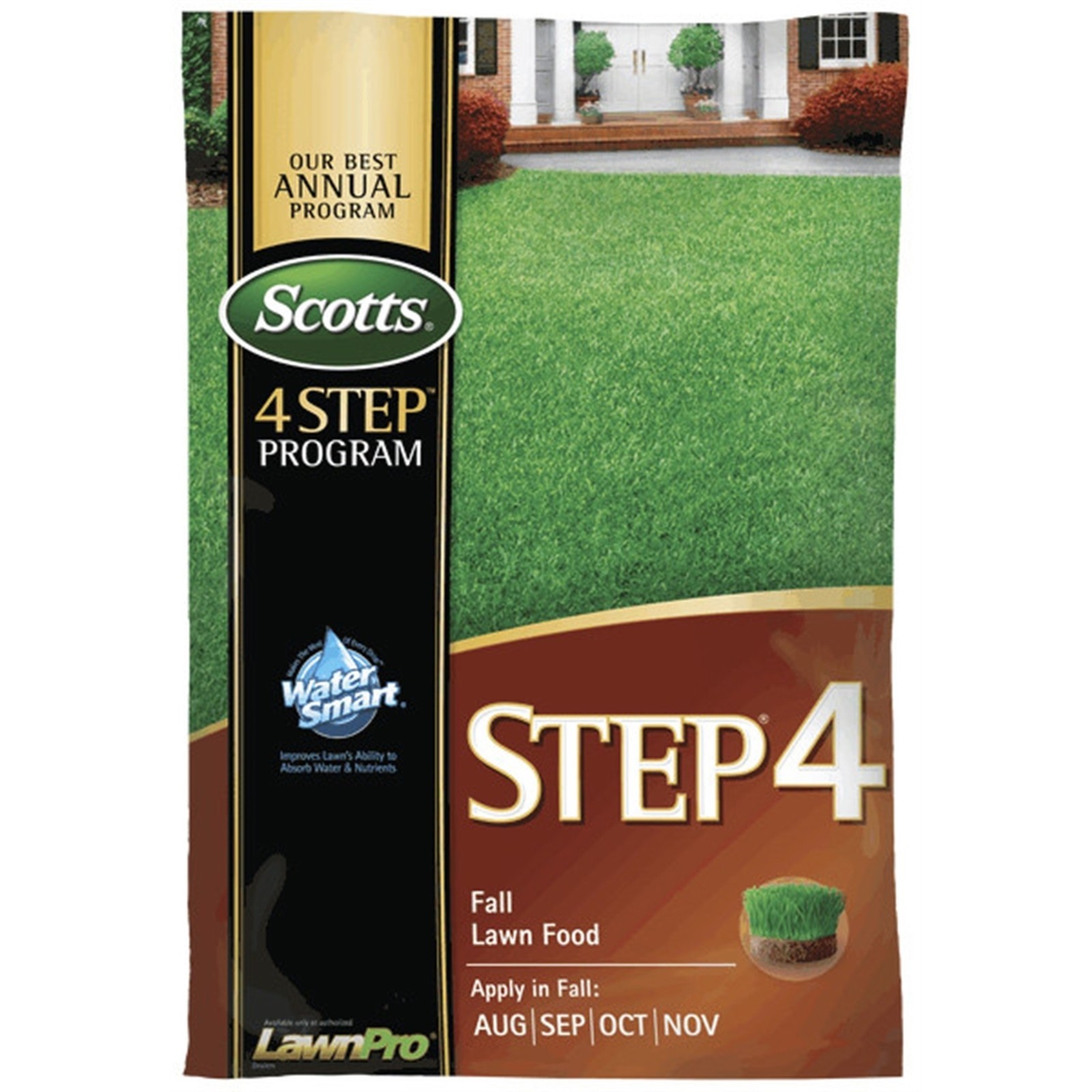 Scotts Step 4 Fall Lawn Food with Water Smart, 32-0-12, 15,000 sq ft Scotts Step 4 Fall Lawn Food with Water Smart, 32-0-12, 15,000 sq ft