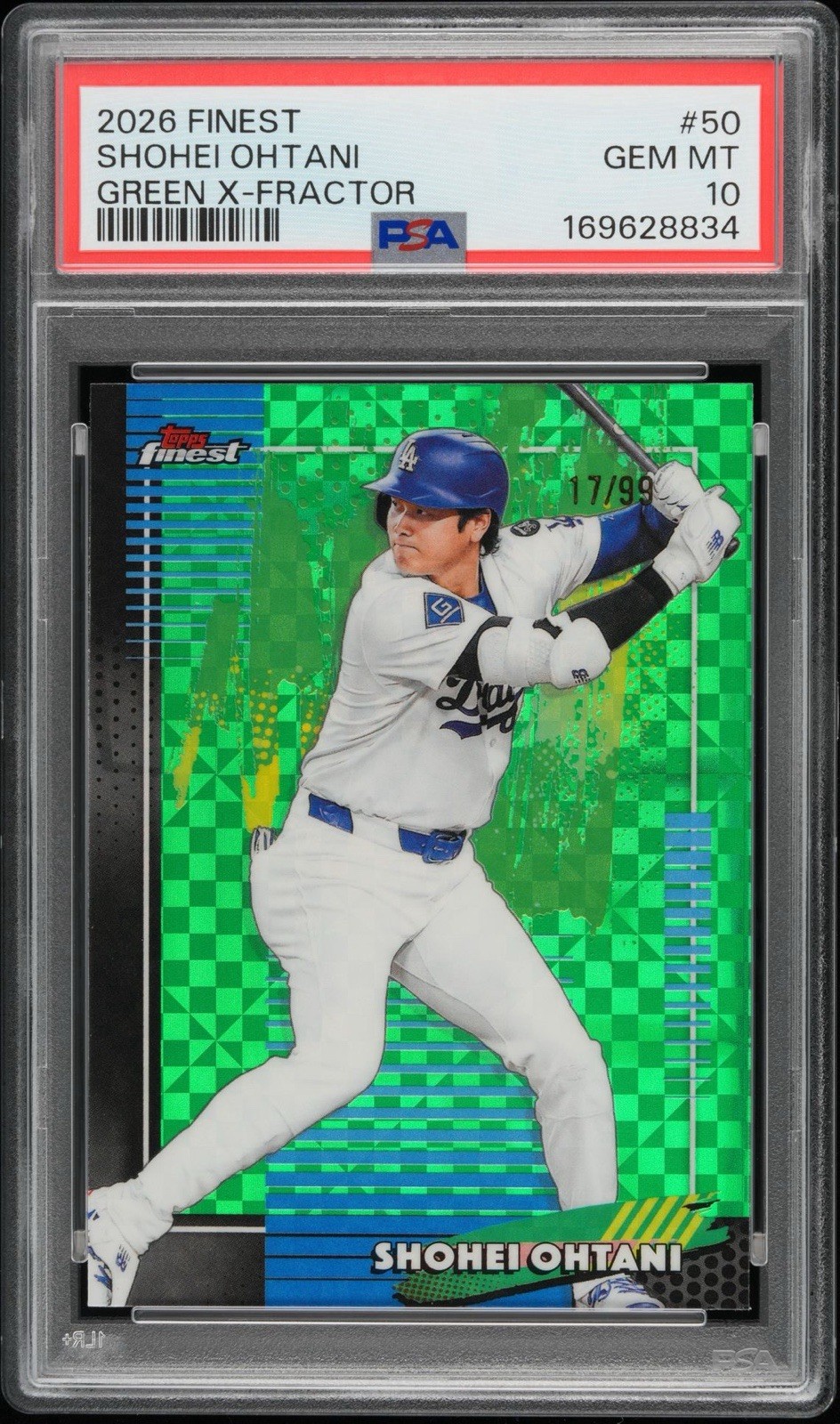 2026 Topps Finest Shohei Ohtani 17/99 *JERSEY MATCH* PSA 10 2026 Topps Finest Shohei Ohtani 17/99 *JERSEY MATCH* PSA 10