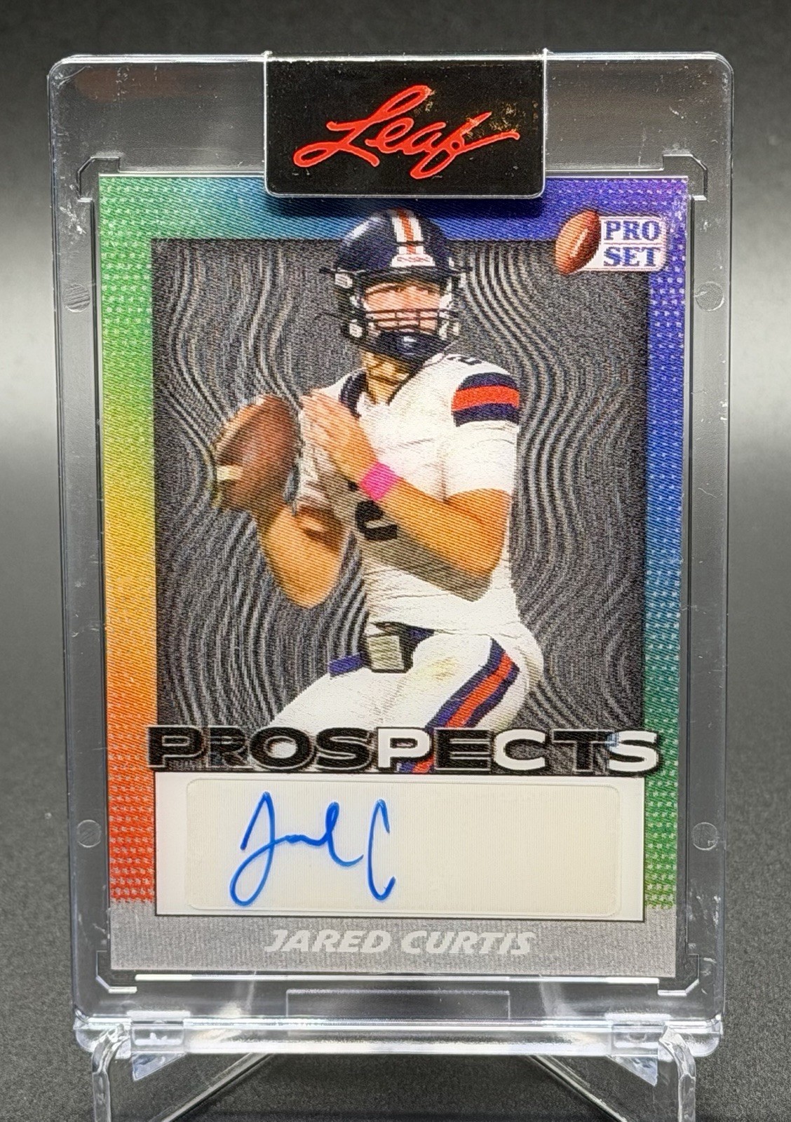 2024 Leaf Pro Set Metal Jared Curtis Prospects Lenticular RC Auto PR-JC2