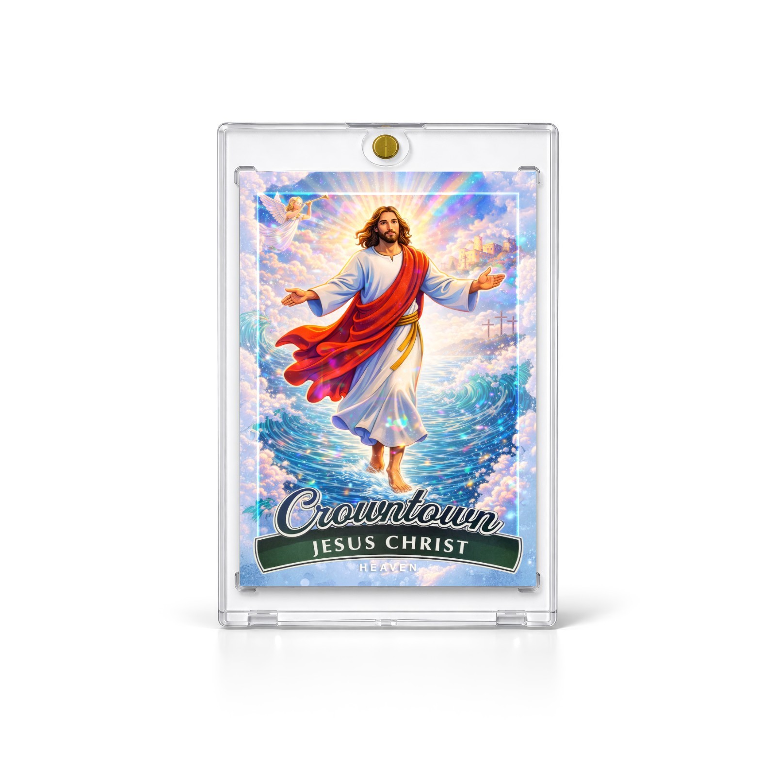 Jesus Christ Trading Card | Holographic | Religious Collectible | GLRC Card Co Jesus Christ Trading Card | Holographic | Religious Collectible | GLRC Card Co