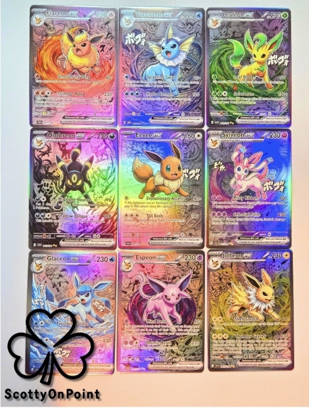 ✨Pokemon Anime Eeveelutions Complete Set Eevee Umbreon Espeon Flareon FAN Art ✨Pokemon Anime Eeveelutions Complete Set Eevee Umbreon Espeon Flareon FAN Art