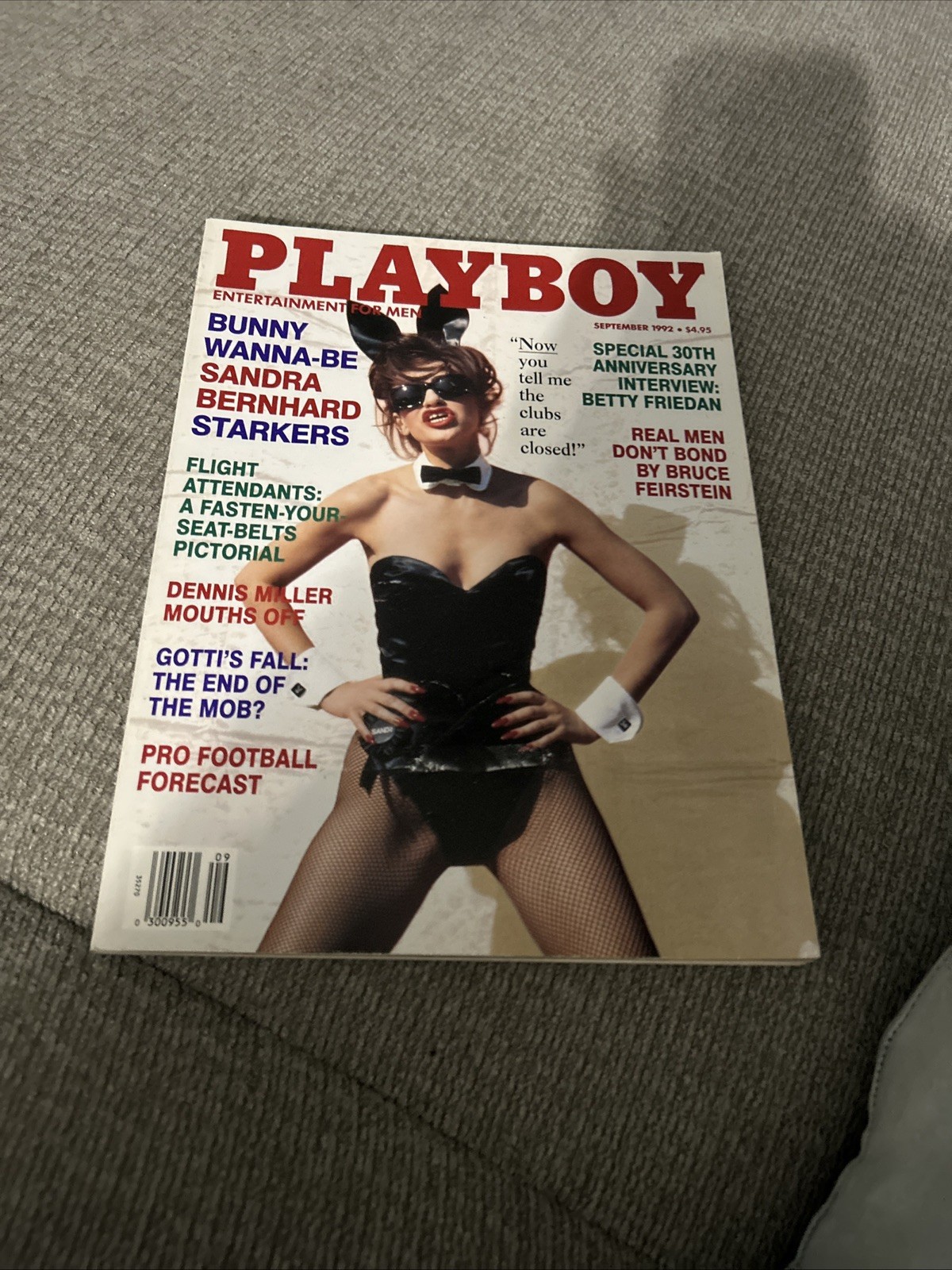 Vintage September 1992 Playboy Magazine Bunny Wanna Be Sandra Bernhard Starkers