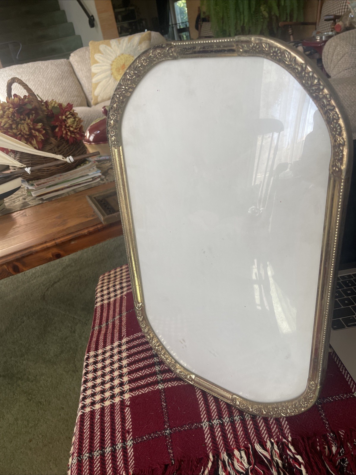 Antq Oval Metal Picture Photo Portrait 10x16 “Frame Convex Glass Domed Bubble Antq Oval Metal Picture Photo Portrait 10x16 “Frame Convex Glass Domed Bubble