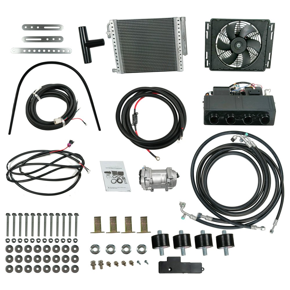 12V Cool &Heat Electric Universal Underdash Air Conditioner DC Auto Car A/C Kit