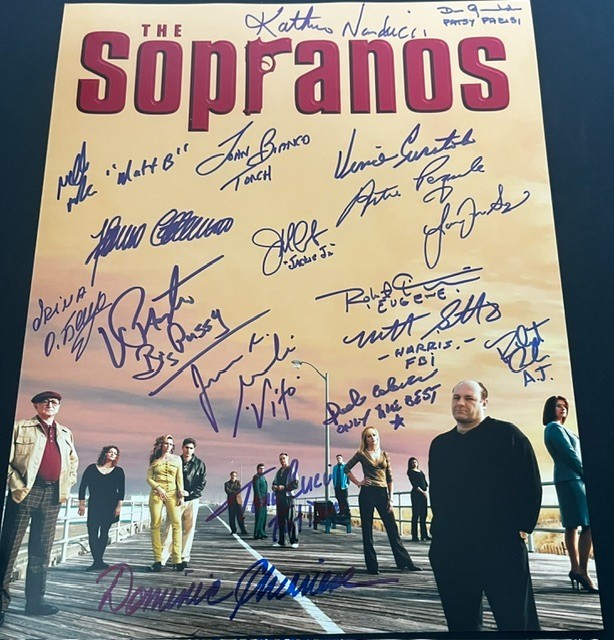 The Sopranos signed cast 11x14 by 14 members AJ, Meadow, JR, Furio etc The Sopranos signed cast 11x14 by 14 members AJ, Meadow, JR, Furio etc