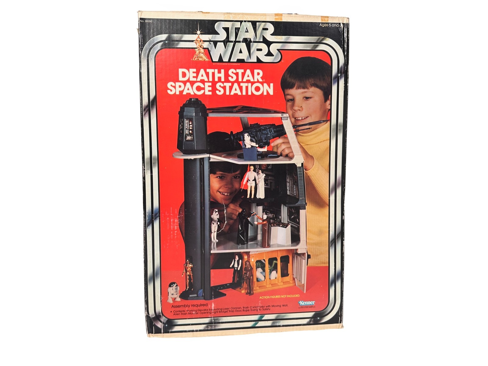 Vintage 1978 Kenner Star Wars Death Star Playset Box Dianoga Instructions