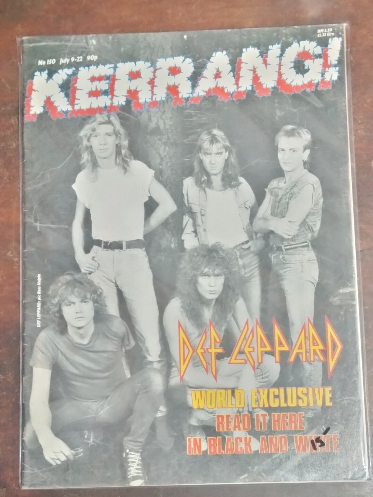 Kerrang Vintage 1987 Metal Magazine Lot #139,150,151 Def Leppard & More