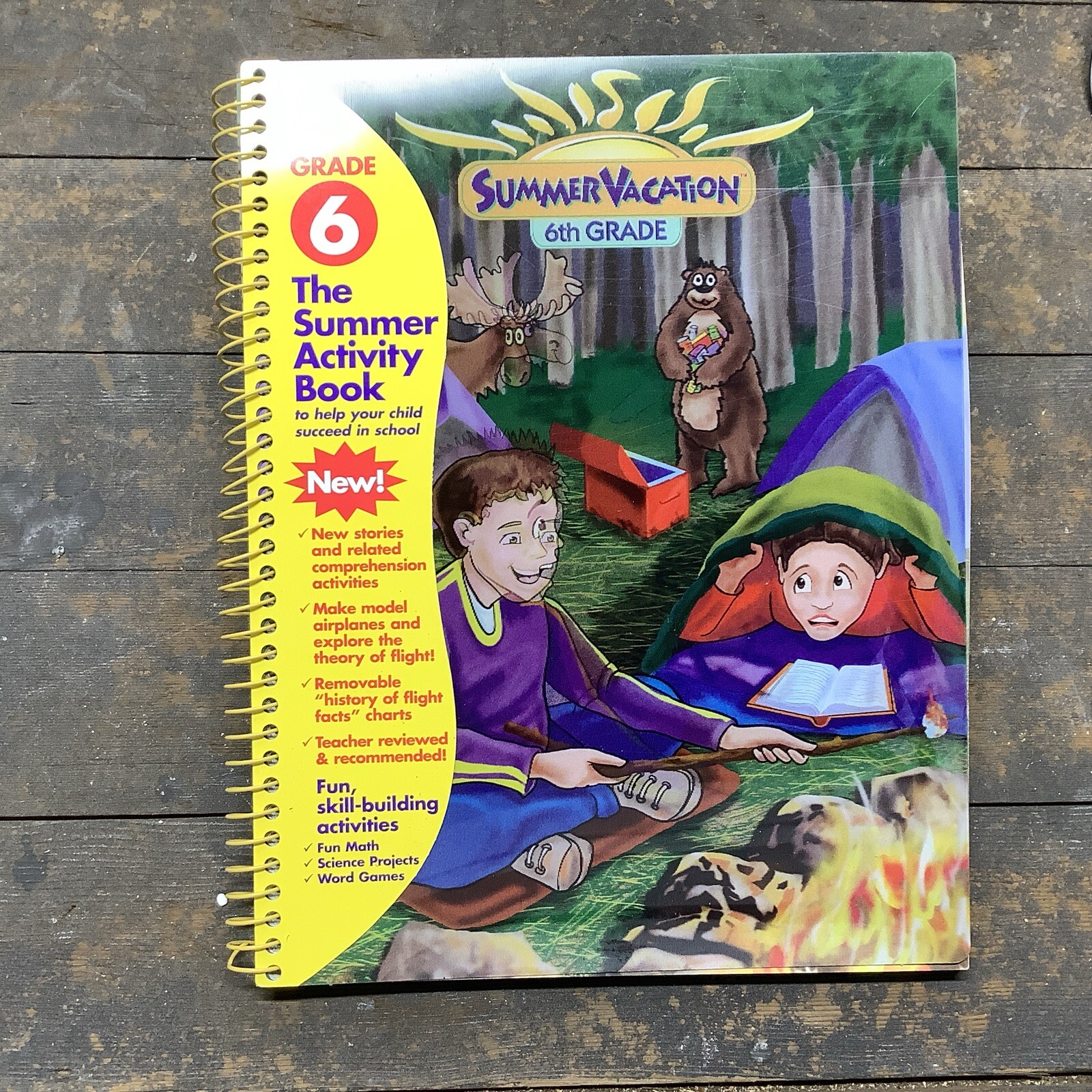 Lot Of 26 SUMMER VACATION ACTIVITY WORKBOOK FOR 6TH GRADE SPIRAL BOUND New Home