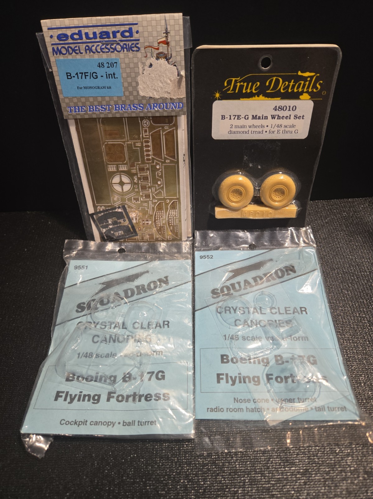 4 Various B-17 1/48 Resin/Photoetch Upgrade Sets See Details & Pics ANK