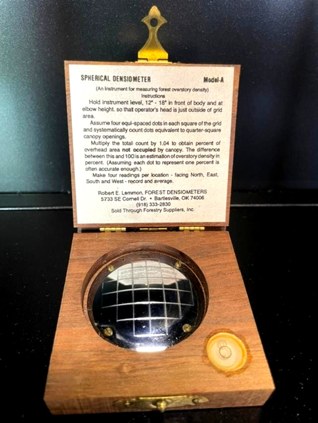 VTG Spherical Densiometer ModelA Forest Instrument used by Foresters Since 1956
