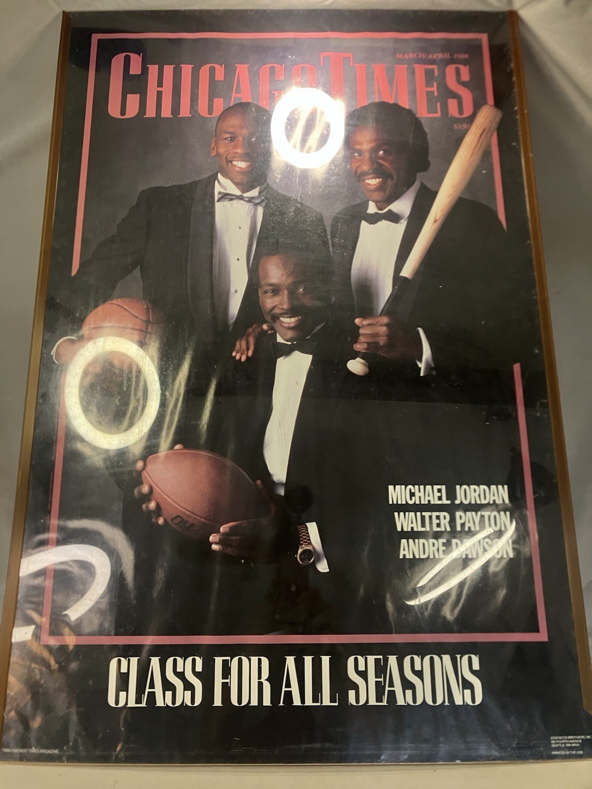 Vintage 1988 Chicago Times poster titled \ Vintage 1988 Chicago Times poster titled \