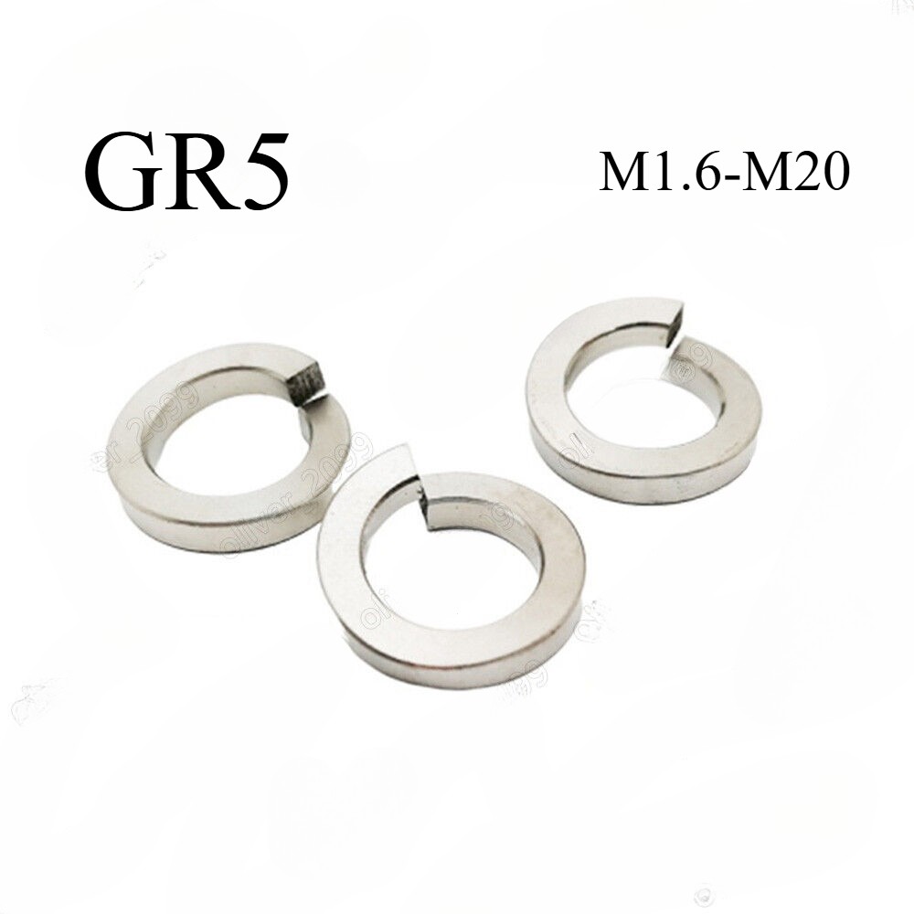 Titanium GR5 Helical Spring Lock Washers M1.6 M2 M3 M4 M5 M6 M8 M10 M12 M14-M20 Titanium GR5 Helical Spring Lock Washers M1.6 M2 M3 M4 M5 M6 M8 M10 M12 M14-M20
