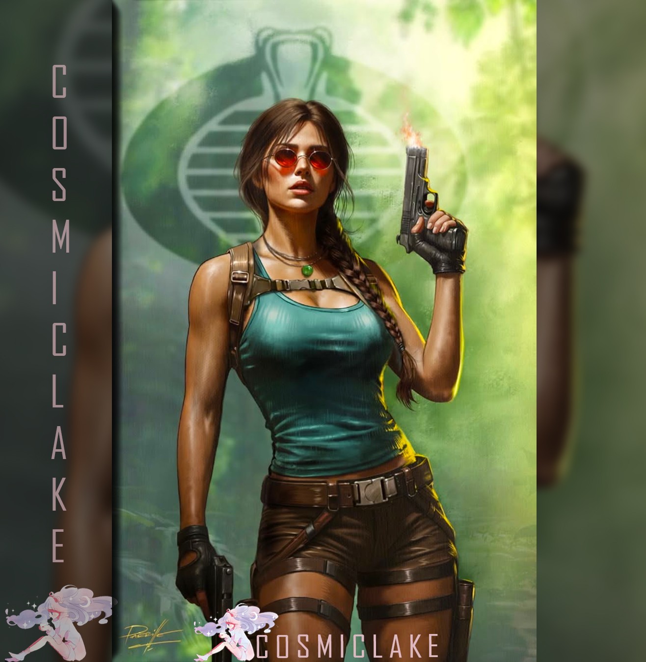Gi Joe Real American Hero Tomb Raider 1 Parrillo Nycc virgin Variant Pre 10/25☆