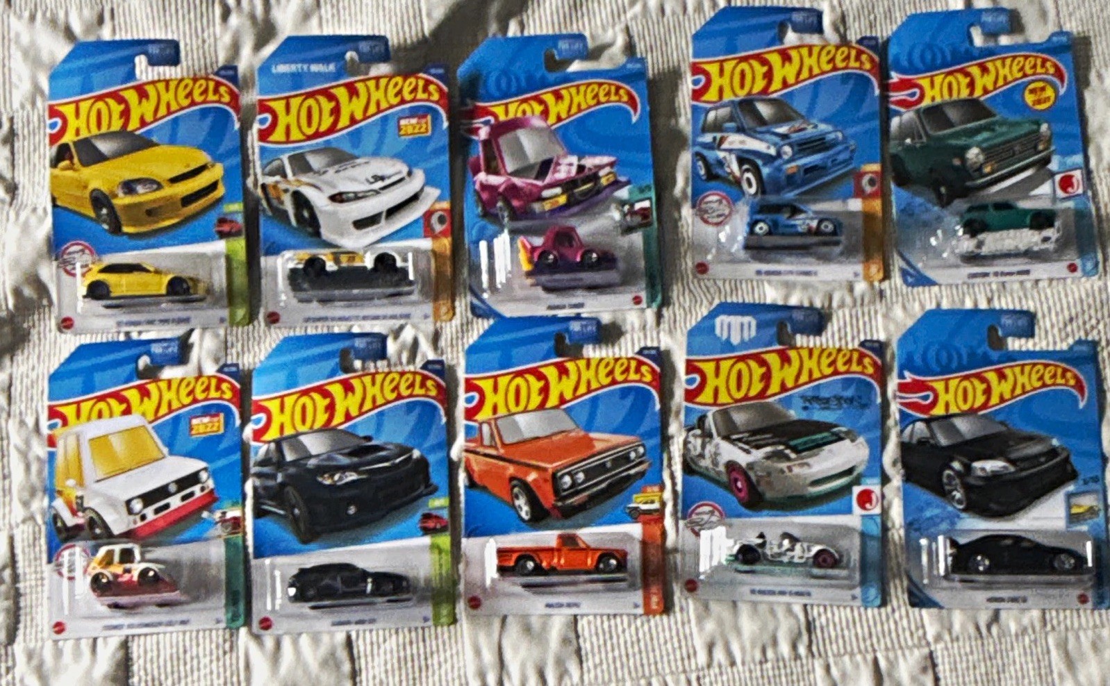 Hot Wheels Diecast Lot 10 1:64 Unopened JDM LOT FROM 2017-2022