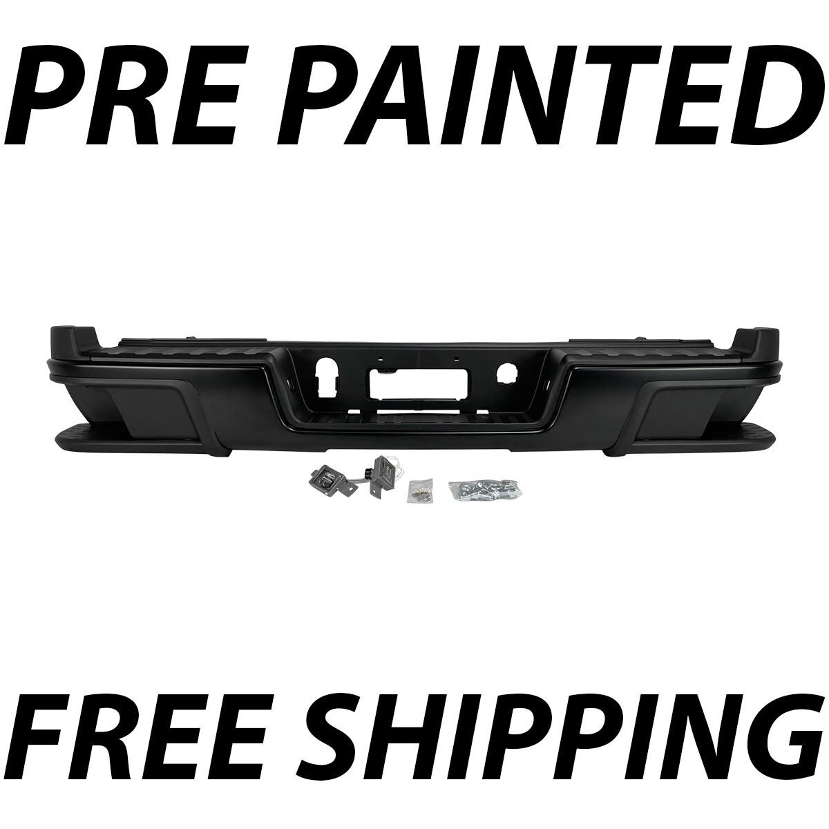 NEW Painted To Match - Rear Bumper Assembly for 2015-2022 Chevy Colorado Canyon