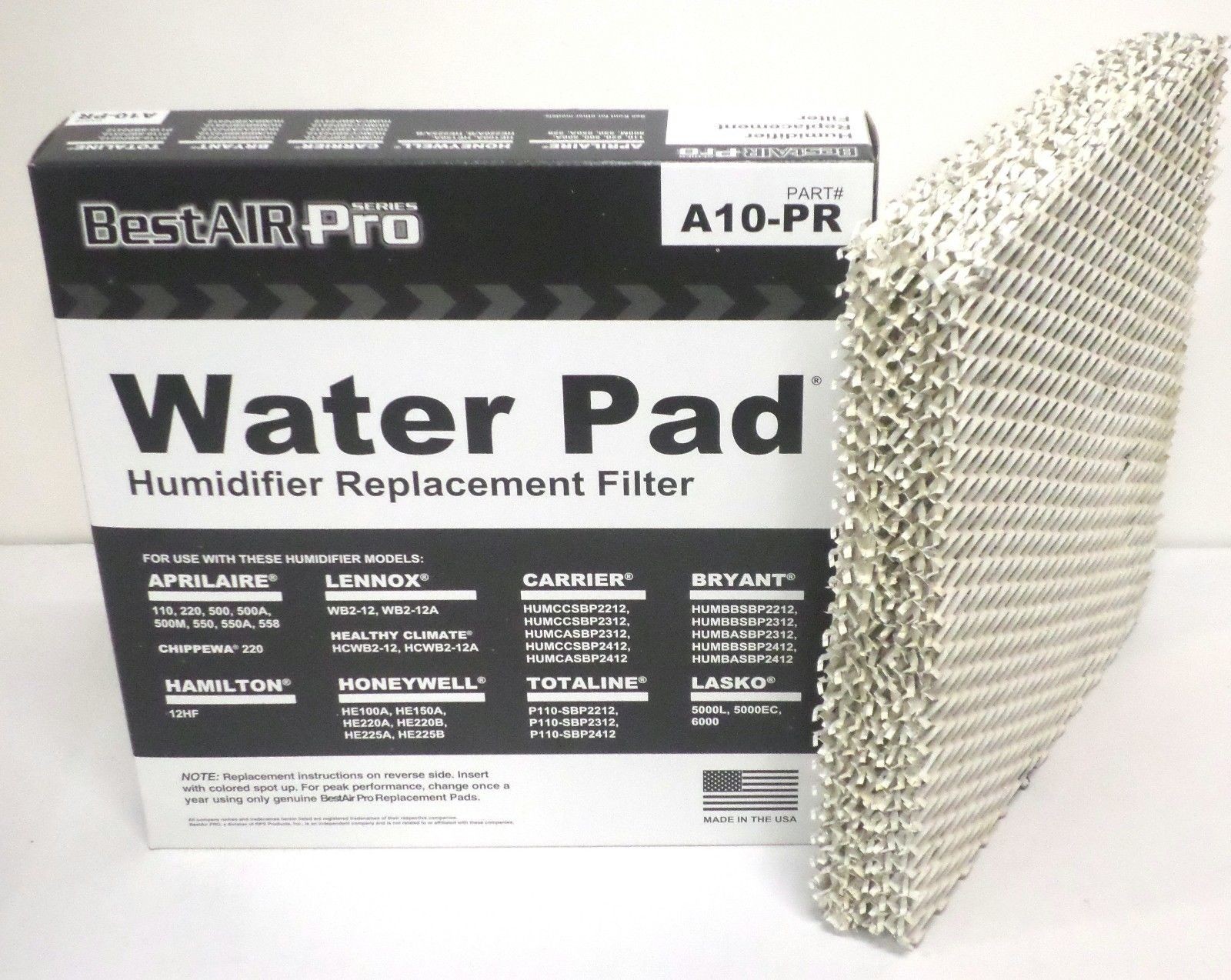 A10 #10 for Aprilaire 110 220 500 550 Water Panel Filter Humidifier Pad