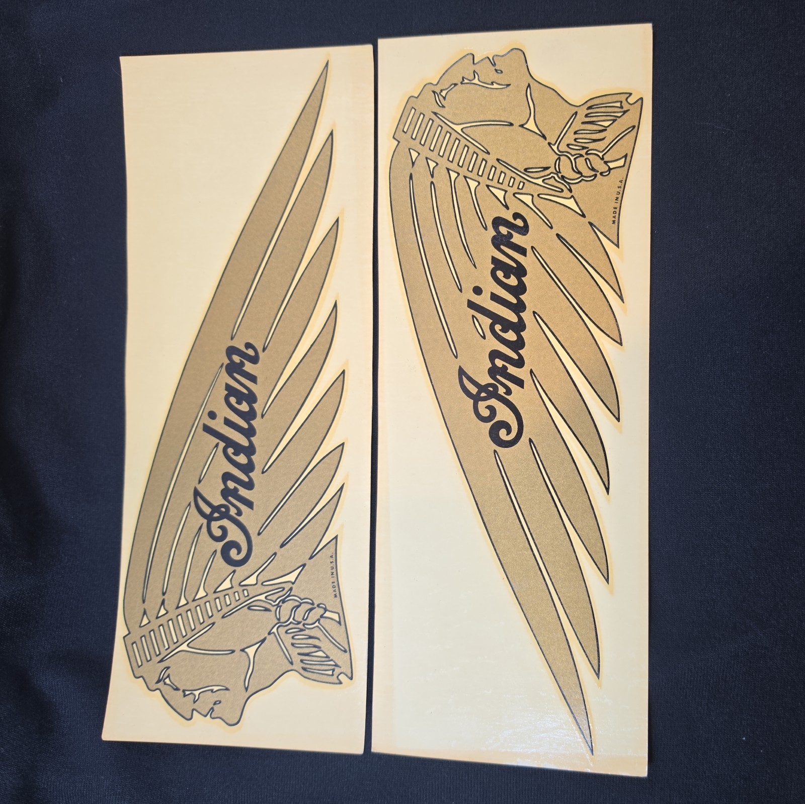 INDIAN Motorcycle TANK DECALS Water Slide CHIEF FOUR SCOUT USA MADE ORIGINAL INDIAN Motorcycle TANK DECALS Water Slide CHIEF FOUR SCOUT USA MADE ORIGINAL