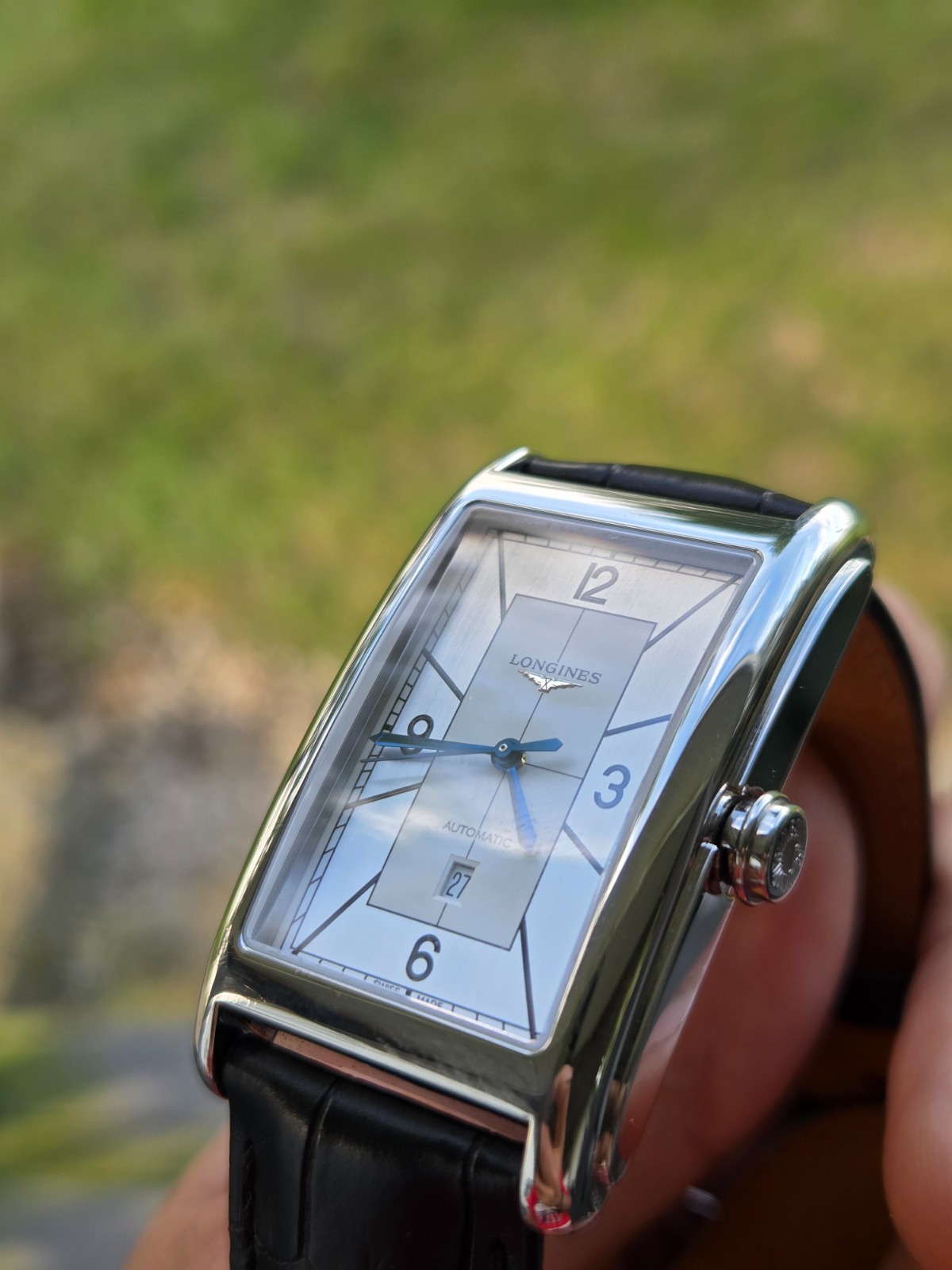 Longines DolceVita Automatic L5.767.4 Silver Dial Watch-3 Leather Straps & Box