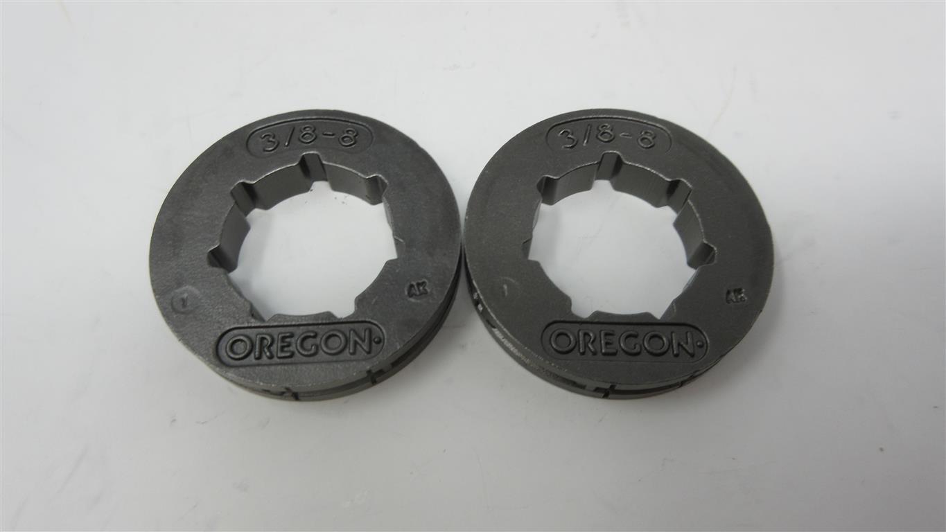 2 Oregon 22273 Chainsaw Rim\'s 3/8-8 Tooth std 3/8-8  Sprockets Stihl Husqvarna
