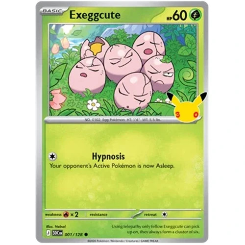 Exeggcute 001/128 30th Celebration Holo