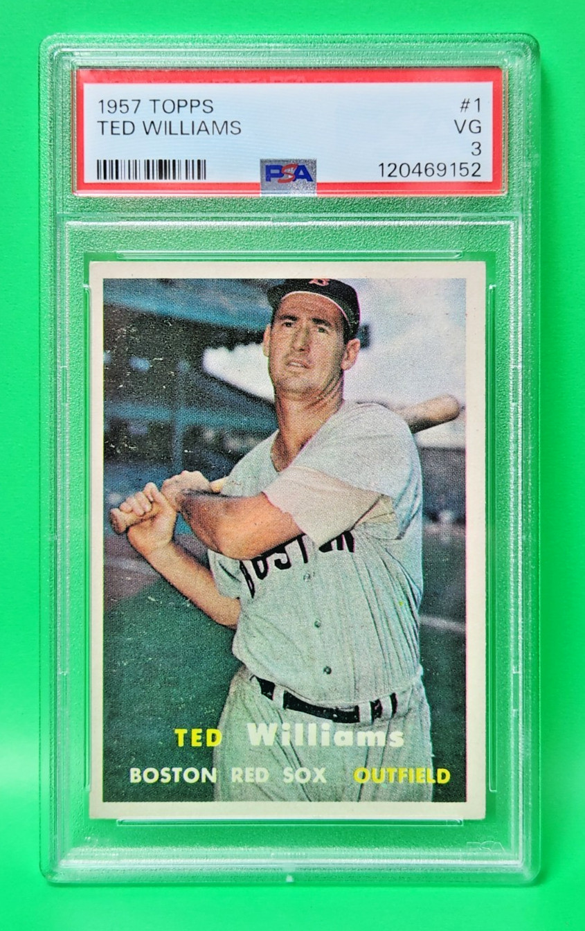1957 Topps Ted Williams #1 PSA 3 VG Boston Red Sox HOF Vintage Baseball Card