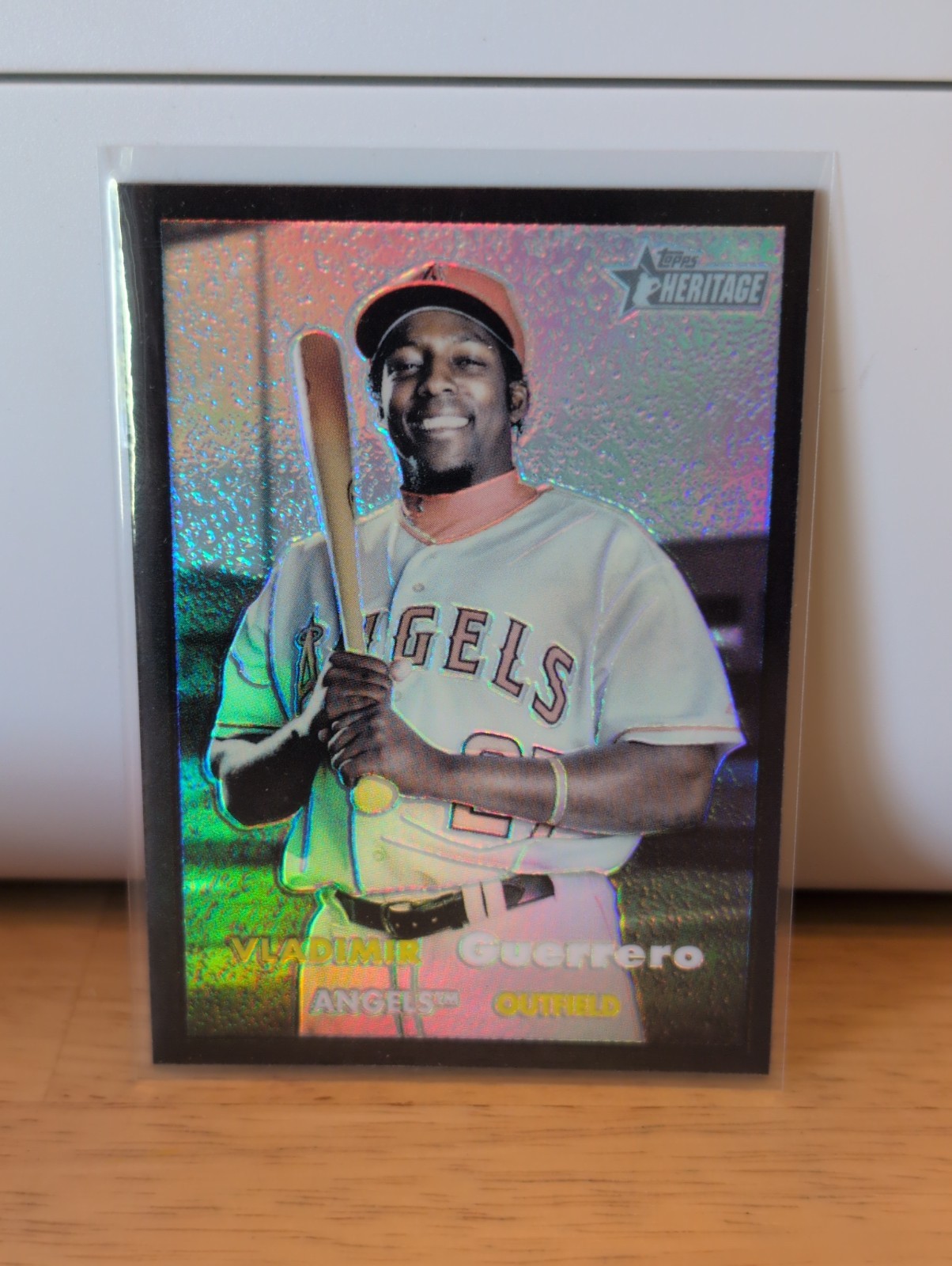 2006 Topps Heritage - Chrome Vladimir Guerrero #27 Black Refractor /57 SWEET