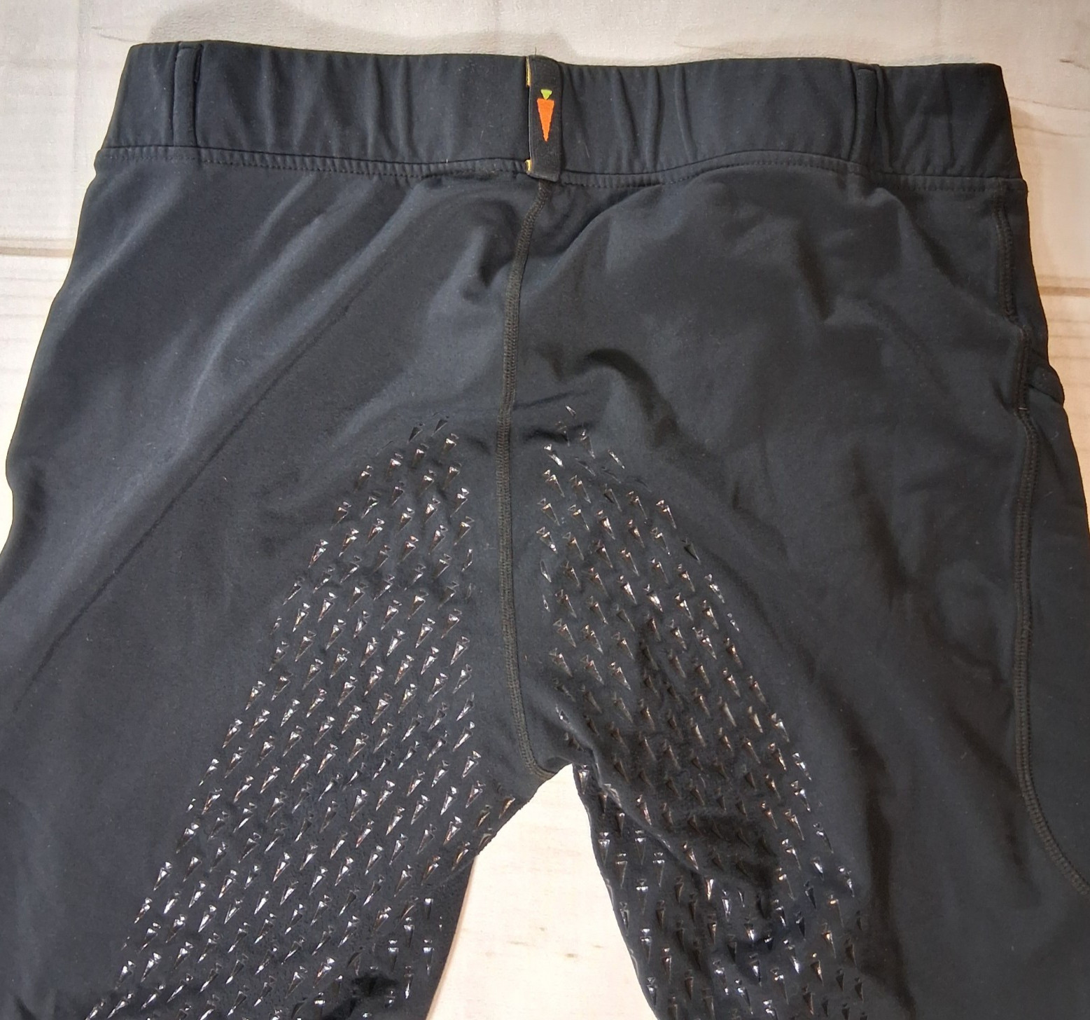 Kerrits Vintage Womens XL Black Full Seat Grip Equestrian Riding Tights USA Made