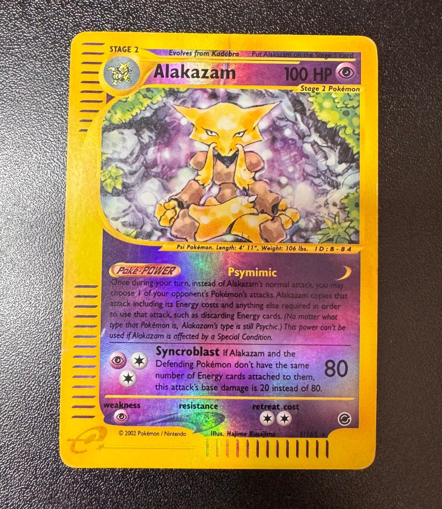 Expedition - Alakazam - 1/165 - Reverse Holo - Vintage