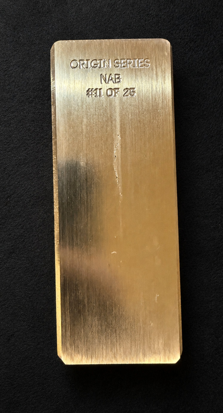 Nickel Aluminum Bronze Ingot NAB NiBrAl ORIGIN SERIES Limited Edition of 25