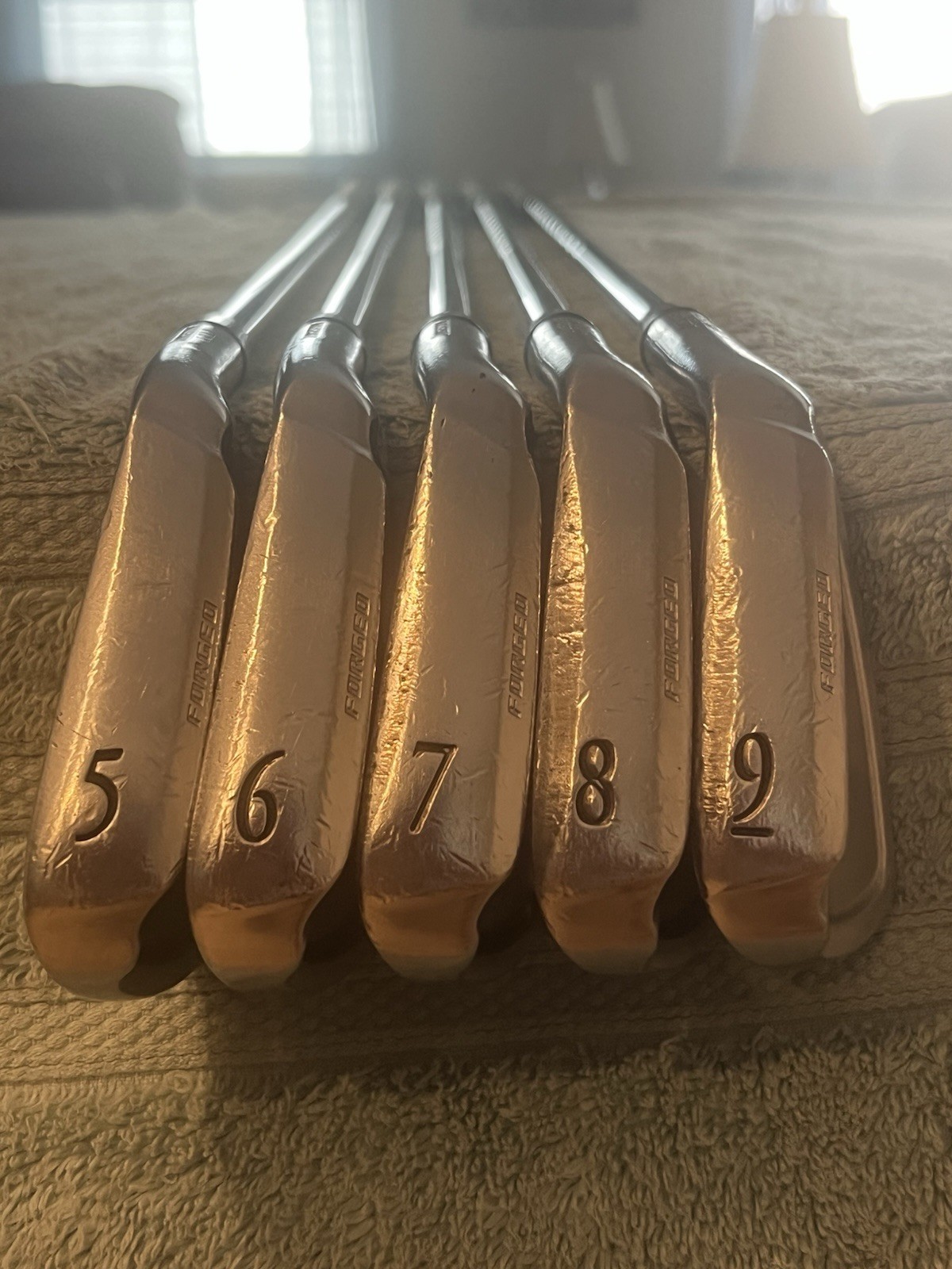 Bridgestone J40 Forged Iron Set Men’s RH 5-9 Steel Stiff Shafts Lamkin Grips