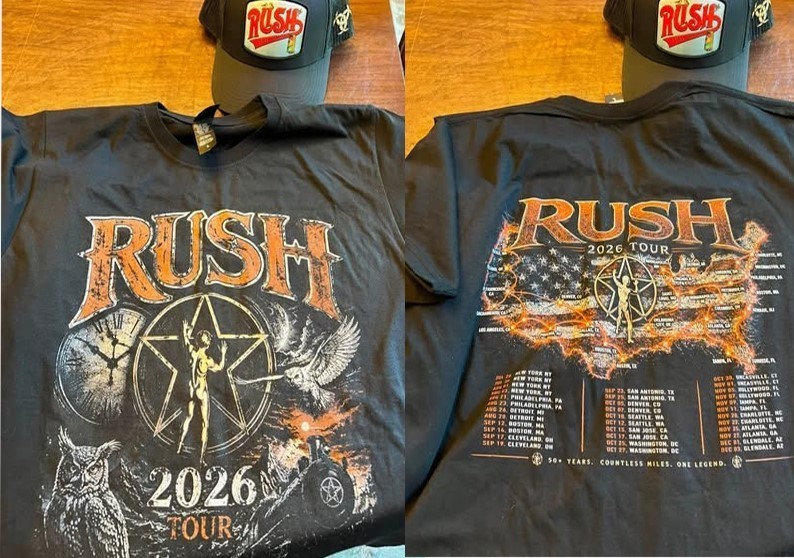 HOT Rush 2026 Tour Fifty Something Merch T-Shirt Reprint HOT Rush 2026 Tour Fifty Something Merch T-Shirt Reprint