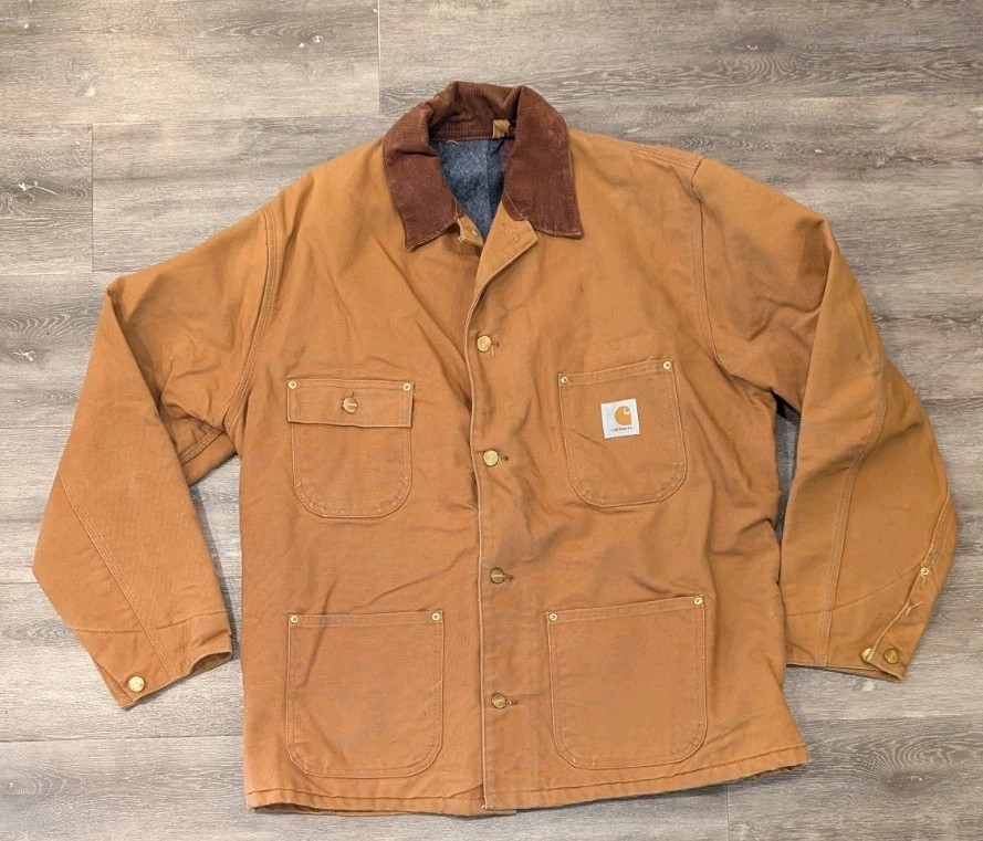 Vintage 90s Brown Carhartt CBLC Blanket Lined Pre-owned Chore Jacket Vintage 90s Brown Carhartt CBLC Blanket Lined Pre-owned Chore Jacket