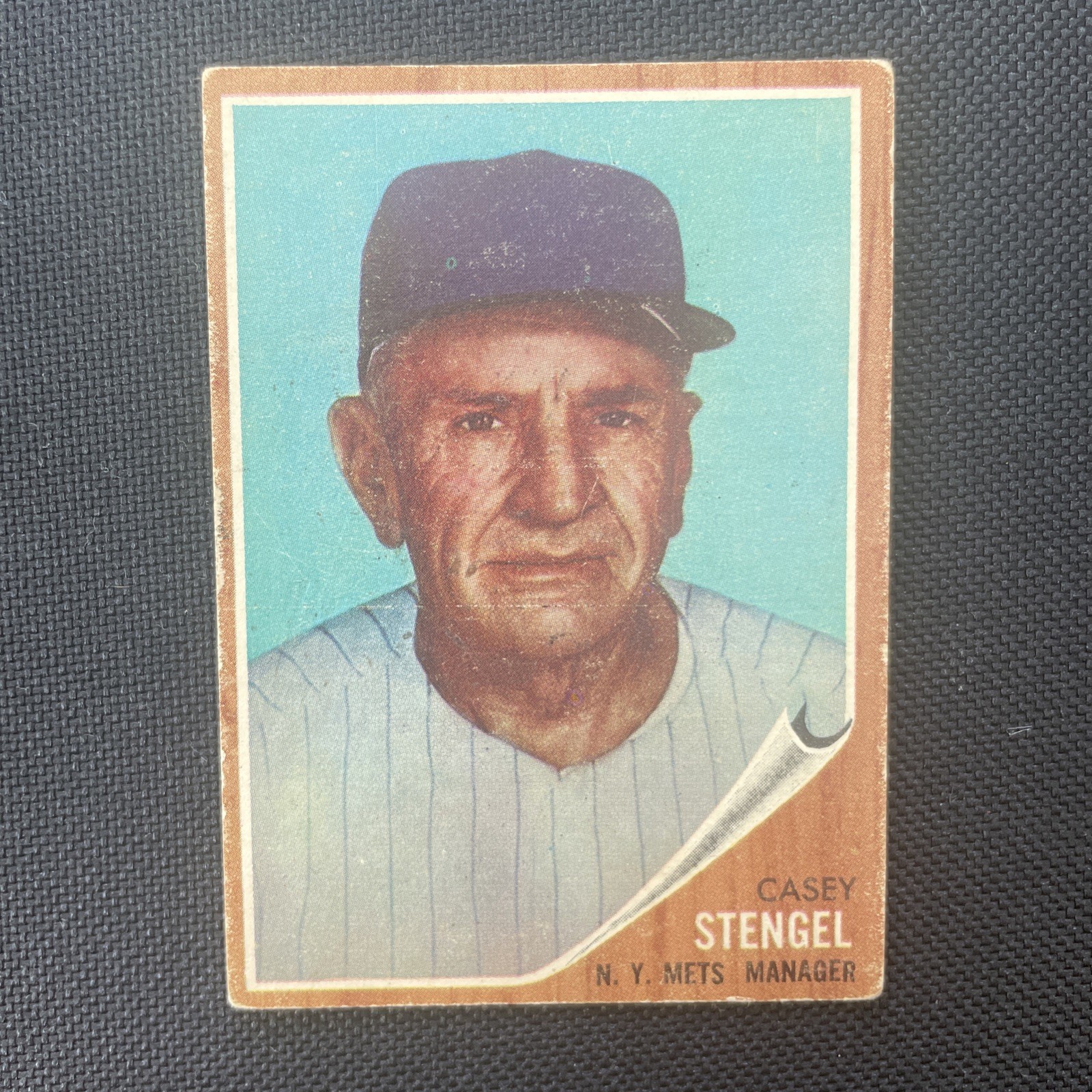1962 Topps #29 Casey Stengel New York Mets Manager 1962 Topps #29 Casey Stengel New York Mets Manager