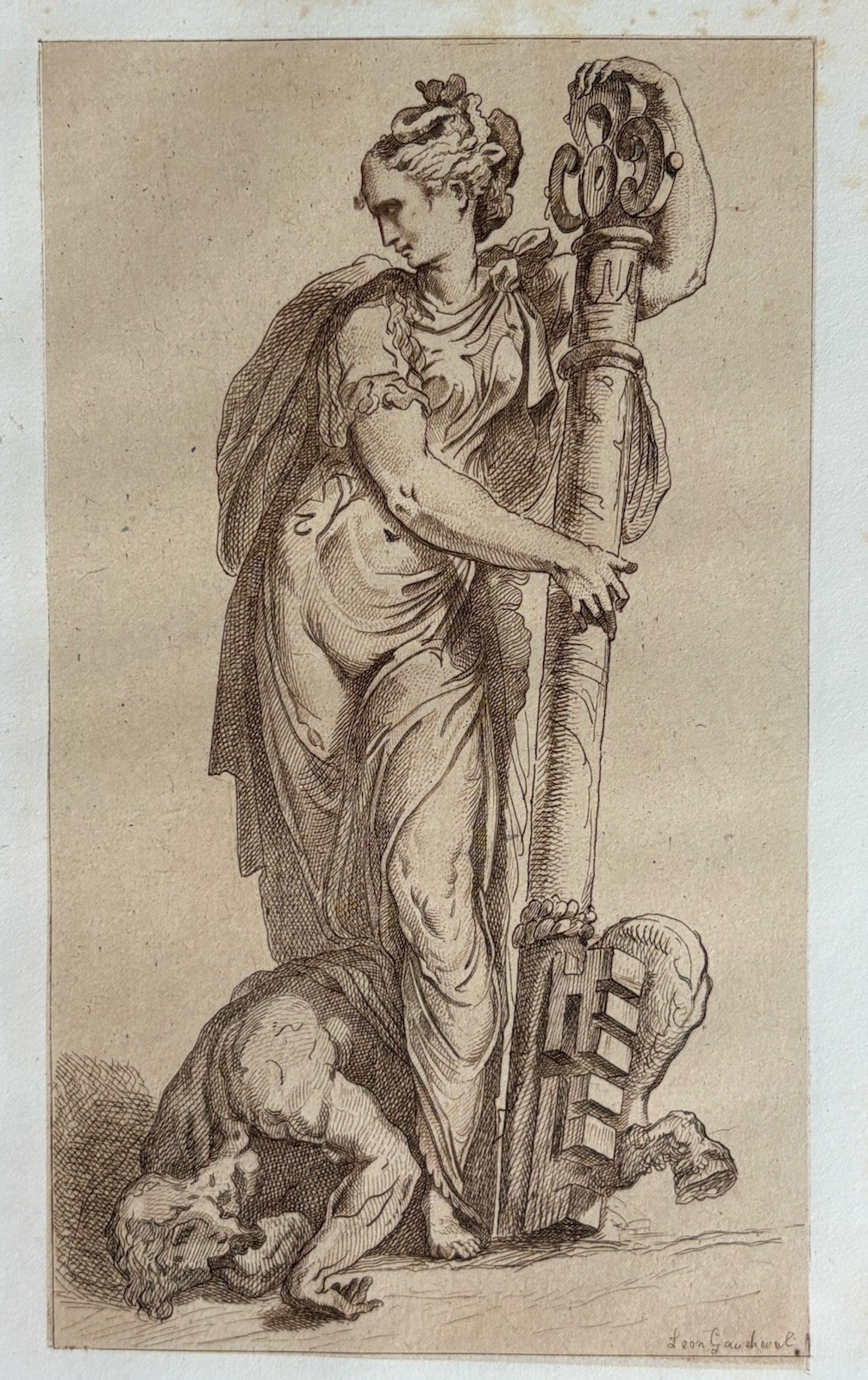 Gaucherel Léon Engraving Eau Forte Etching Niccolo Dell’ Abbate Key Key Lock Gaucherel Léon Engraving Eau Forte Etching Niccolo Dell’ Abbate Key Key Lock