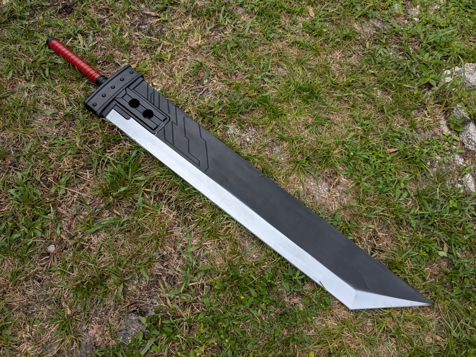 Polyurethane 53 In Foam Final Fantasy Seven Buster Sword Red Handle