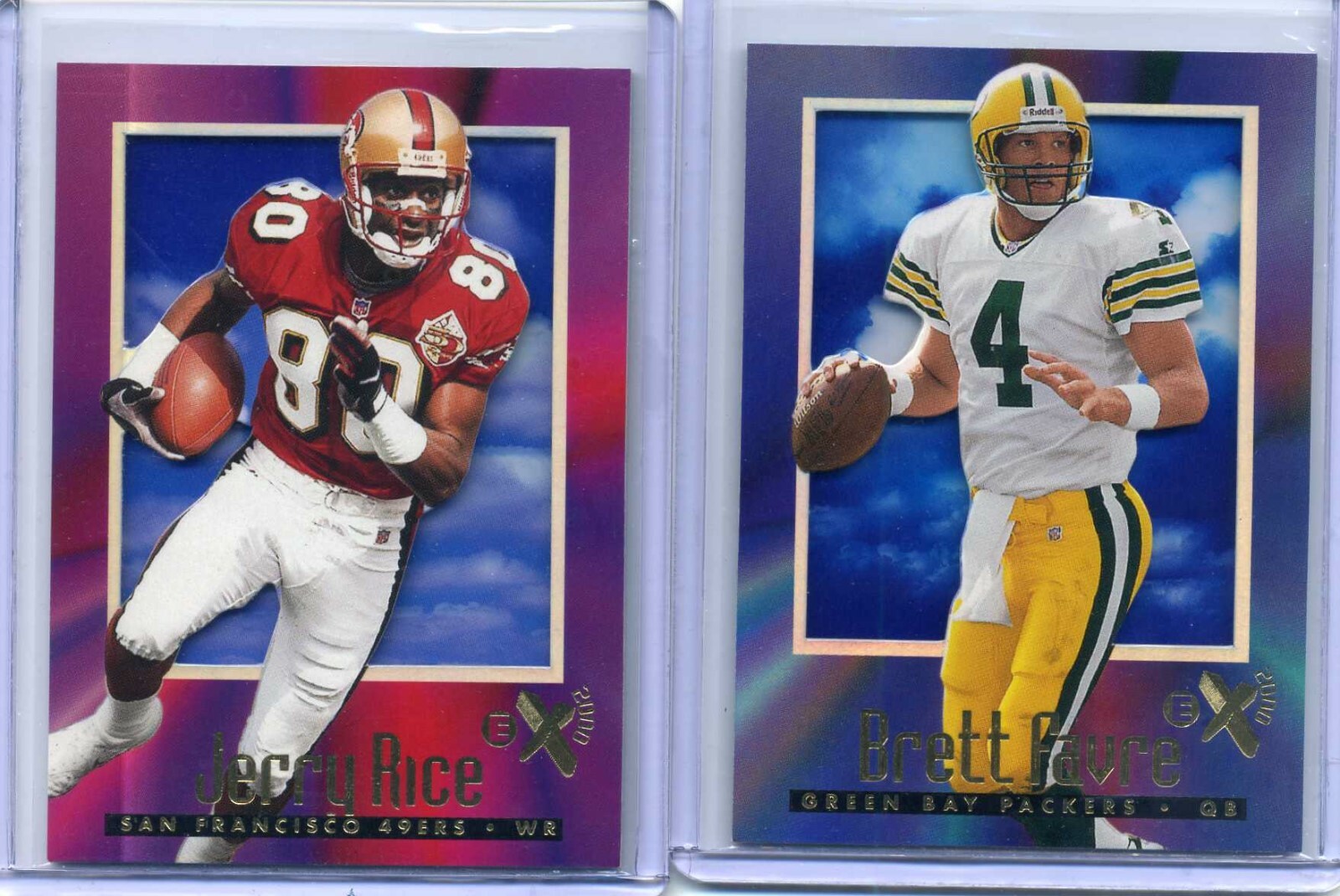 1997 Skybox E-X2000 Football COMPLETE SET #1-62 - MARINO, FAVRE, RICE+++