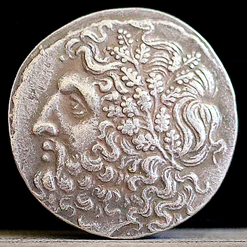 295-272 BC Ancient Greek Coin Zeus and Dione - Silver Plated Tetradrachm 28mm