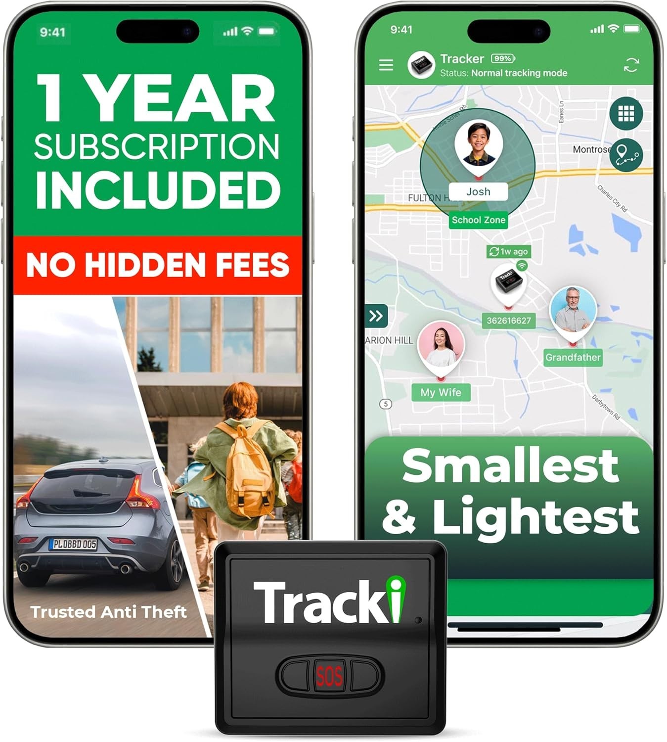 Tracki GPS Tracker for Vehicles – Real-Time 4G LTE includes 1 YEAR SUBSCRIPTION Tracki GPS Tracker for Vehicles – Real-Time 4G LTE includes 1 YEAR SUBSCRIPTION