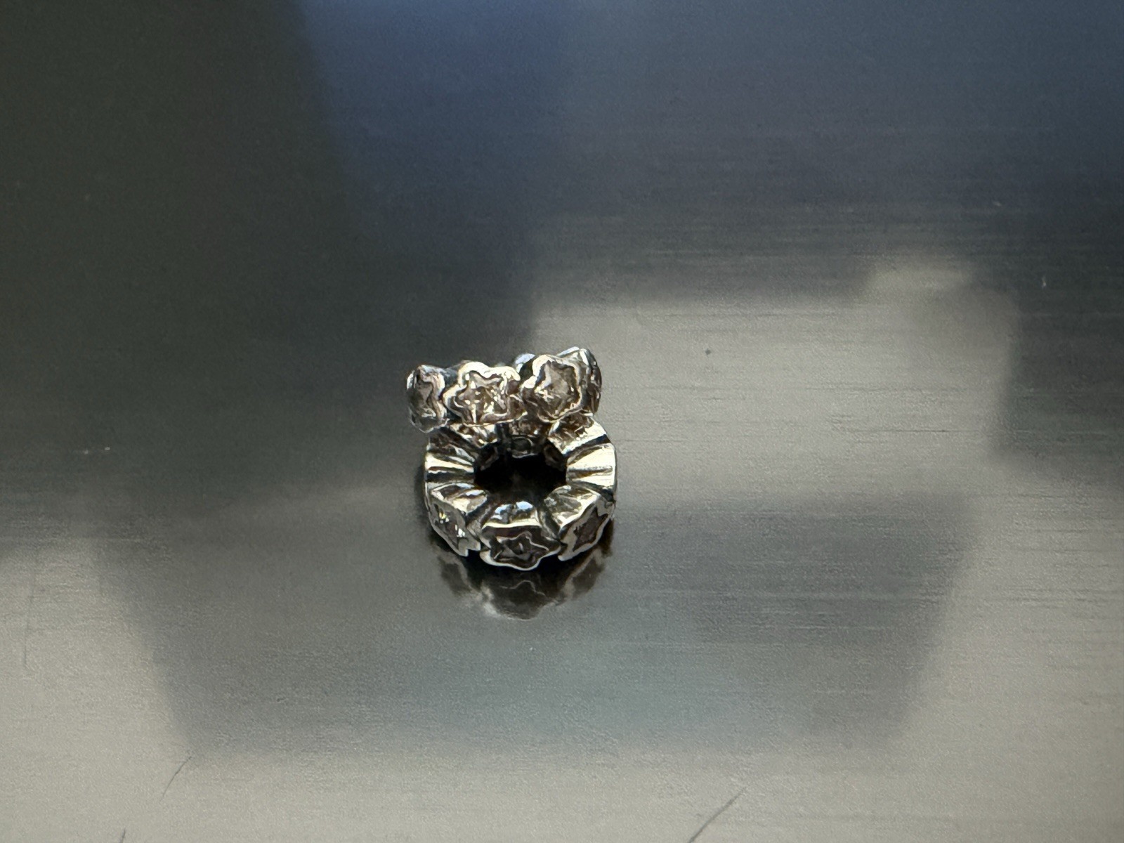 SET OF 2~ Genuine *RETIRED* Pandora S925 Sunshine Stars CZ Spacer Charm 791783CZ