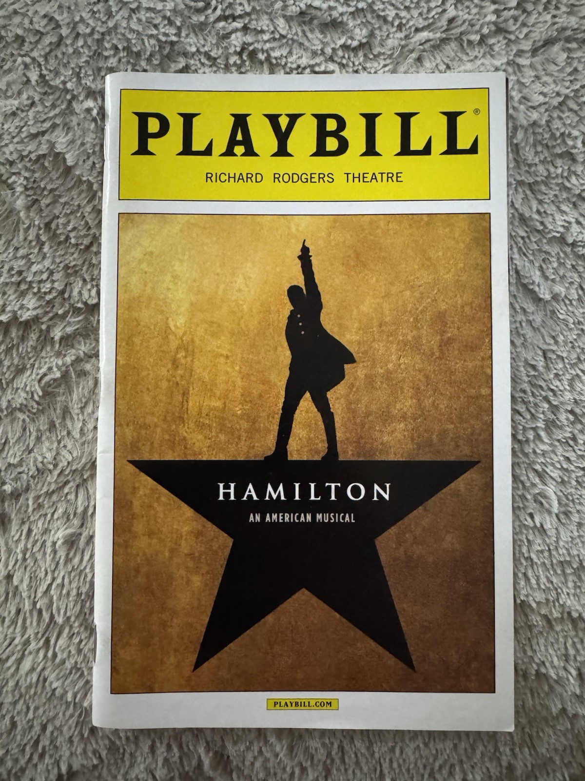 Hamilton - April 2016 Broadway Playbill (Near-OBC)
