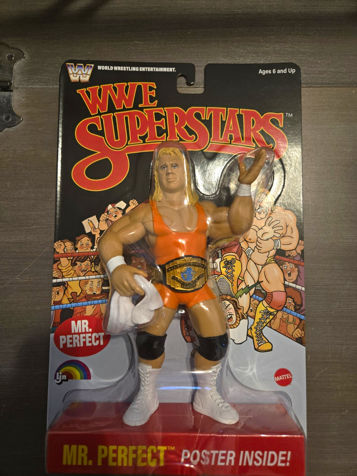 Mattel WWE Superstars Mr. Perfect Action Figure w/ Belt, Poster Inside Mattel WWE Superstars Mr. Perfect Action Figure w/ Belt, Poster Inside