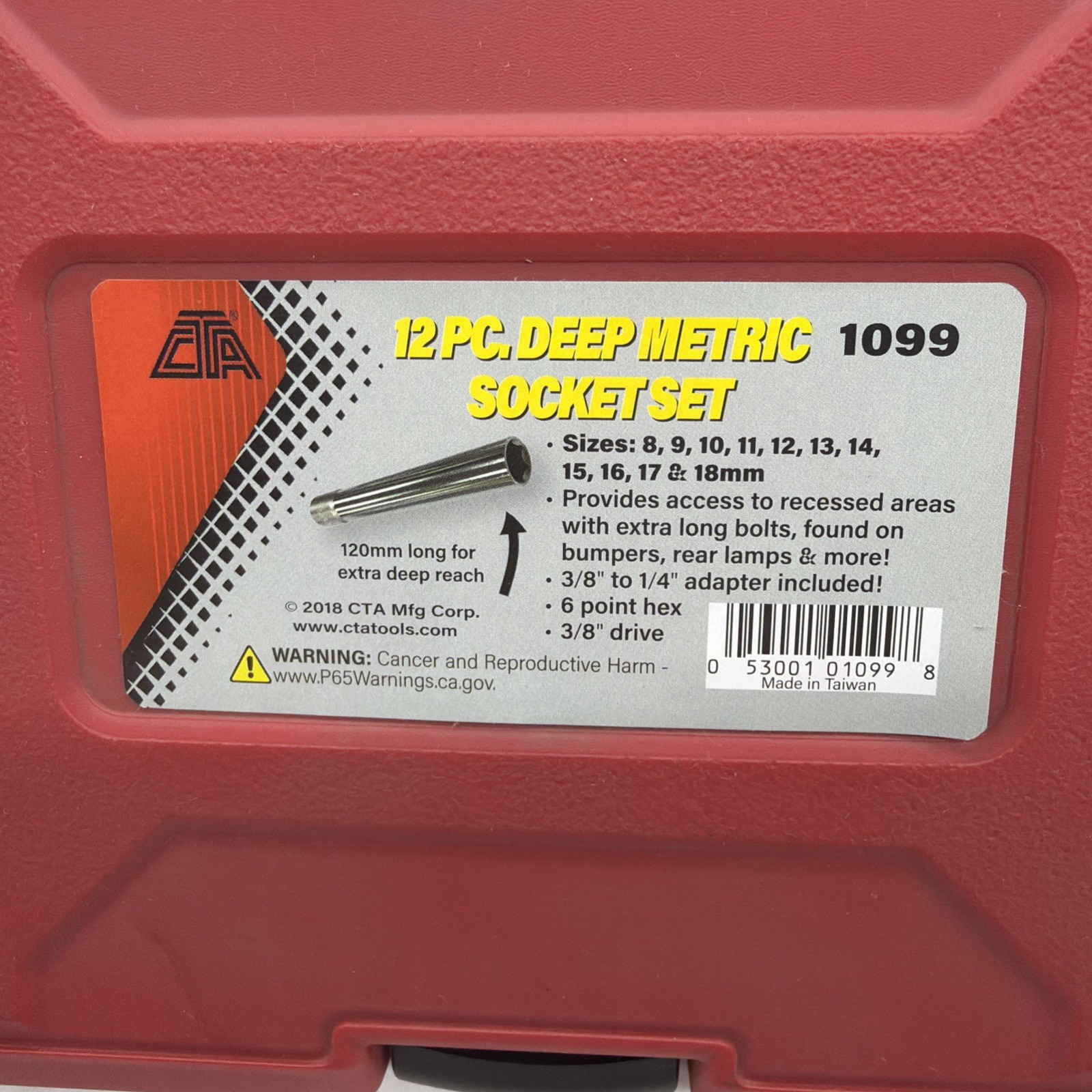 CTA 1099 11 Pc. Deep Metric Socket Set Brand New