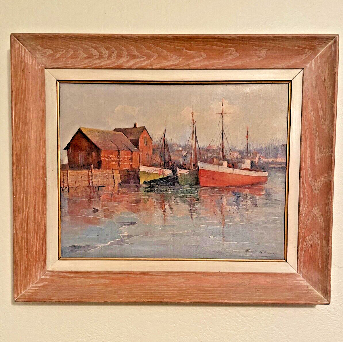 Motif #1 Oil Painting by Emile A. Roure Motif #1 Oil Painting by Emile A. Roure