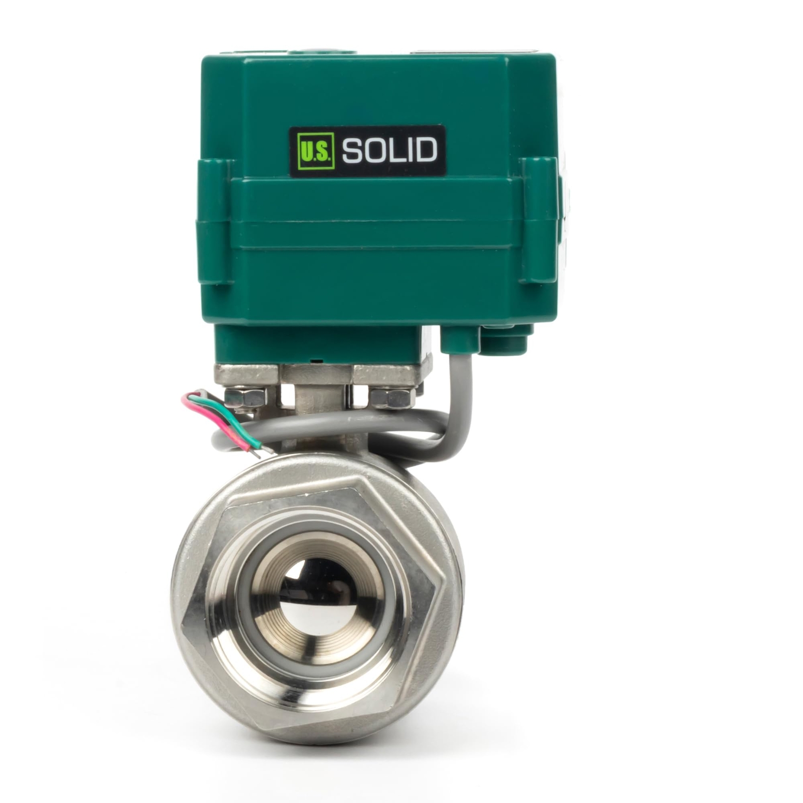 U.S. Solid Motorized Ball Valve 1 1/2in Full Port SS 9-24V NC Auto Return U.S. Solid Motorized Ball Valve 1 1/2in Full Port SS 9-24V NC Auto Return