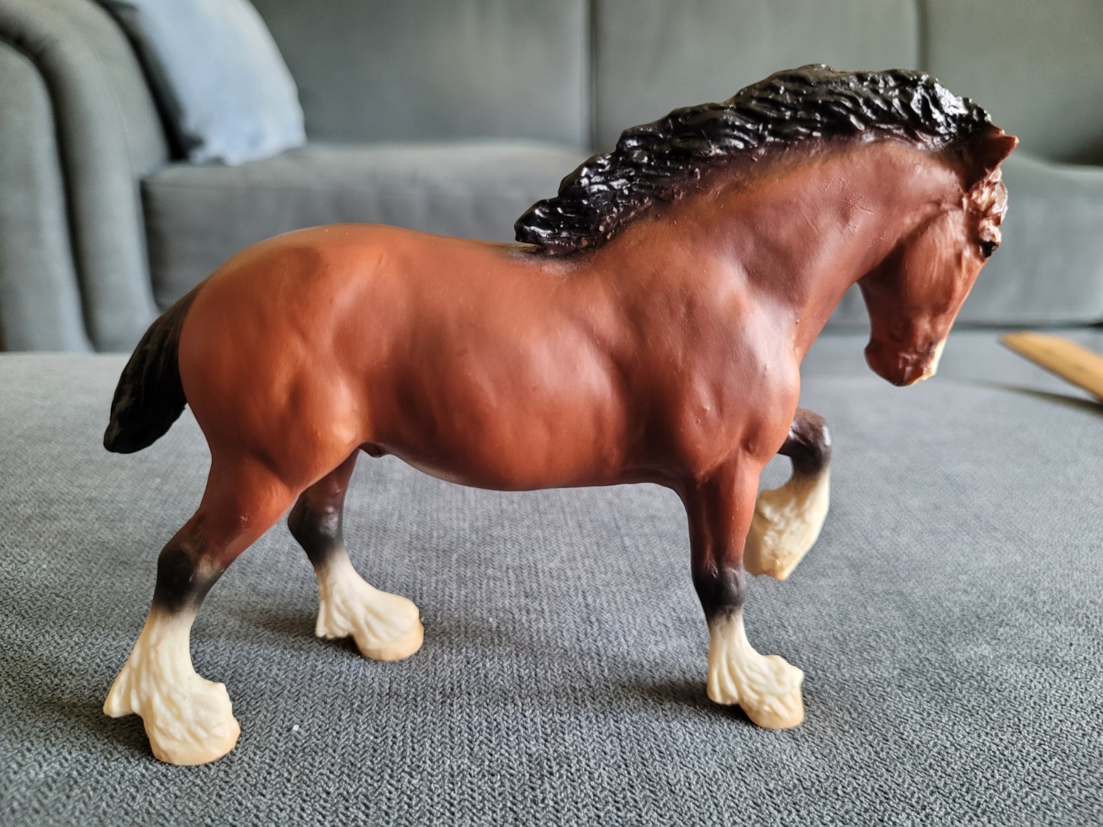 Vintage Breyer Reeves Clydesdale Horse brown vintage NICE #102
