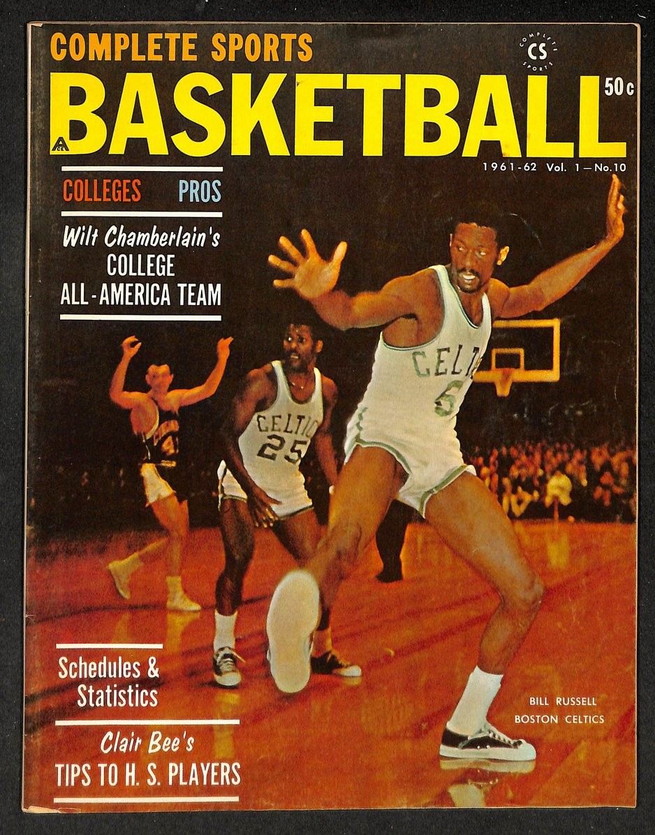 1961-62 Complete Sports Basketball Bill Russell/KC Jones Celtics Cover 210914