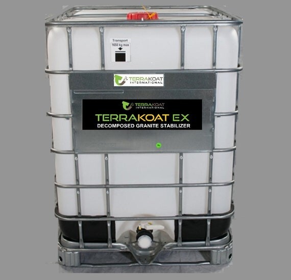 Terrakoat EX Decomposed Granite Stabilizer Stabilizes 4125 SF keeps DG Rock Hard