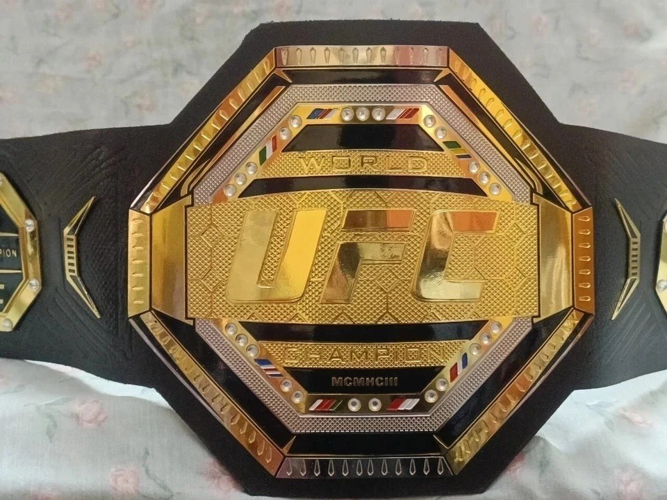 UFC Legacy Championship Title Belt 2mm Brass Gold  Replica Belt Adult Size